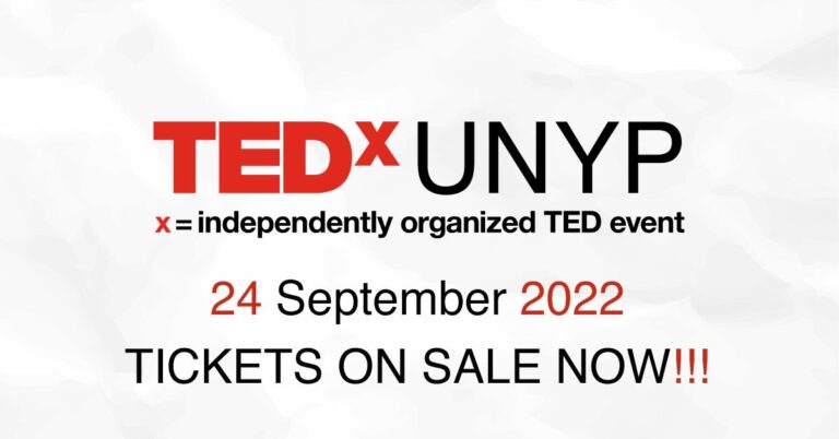 TEDxUNYP již tuto sobotu 24. 9.