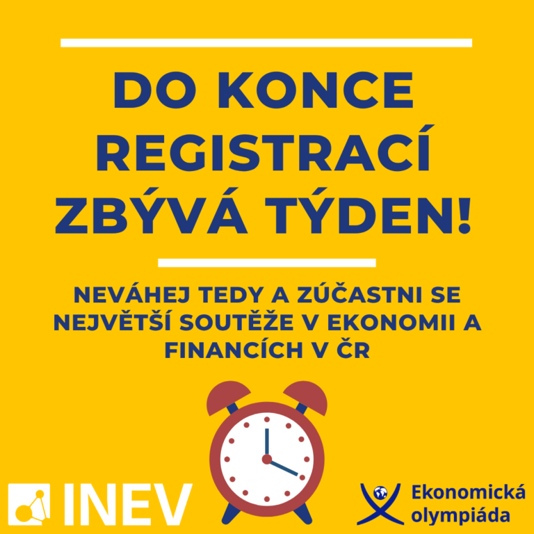 Poslední týden registrací do X. ročníku EO pro SŠ!