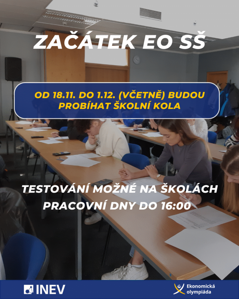 📢 Začínají školní kola Ekonomické olympiády pro SŠ!